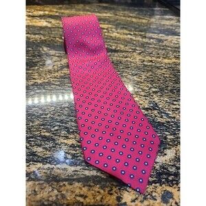Vintage Yves Saint Laurent YSL Tie Red Repp Necktie Silk